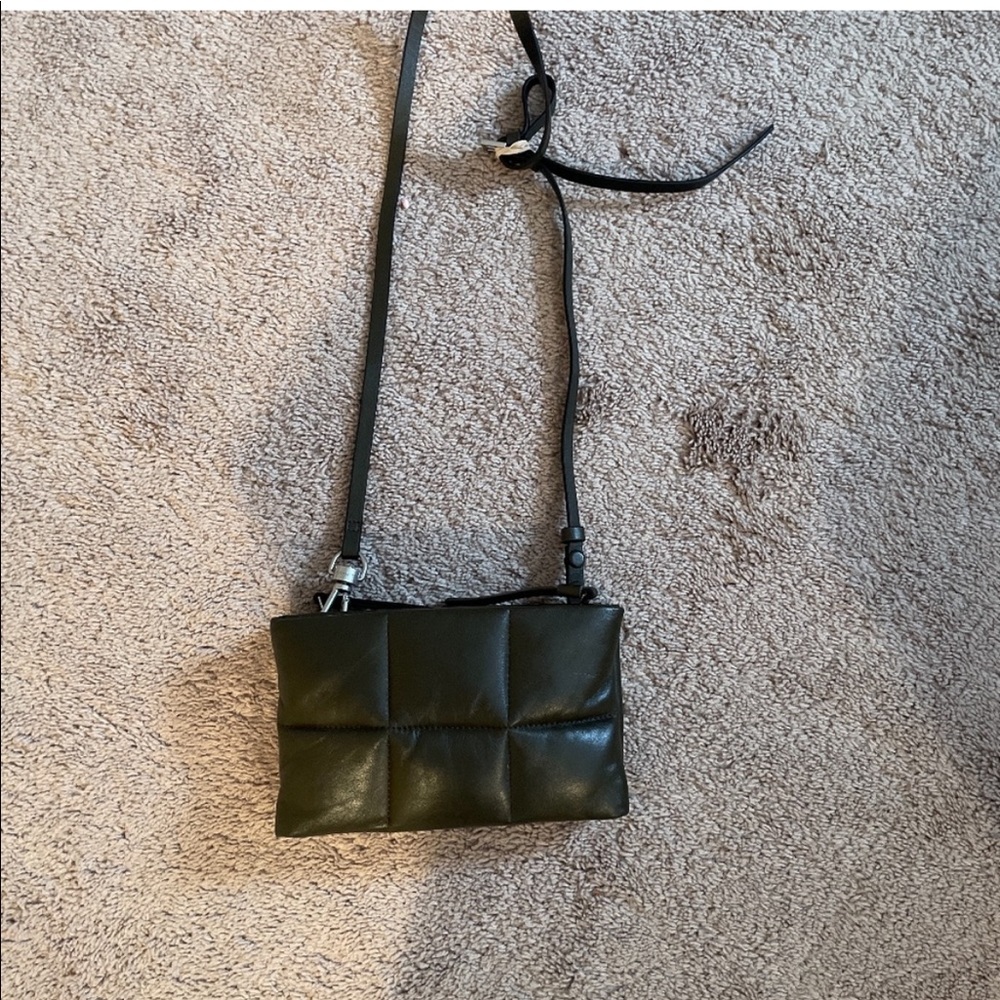 All saints dark green crossbody bag NWT